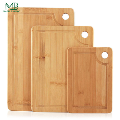 Bamboo-Schnitt- und Servierbretter mit Halter