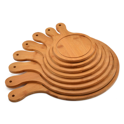 Küchen-Charcuterie-Brett mit individuellen Designs und BAMBOO rundes Pizza-Schnittbrett