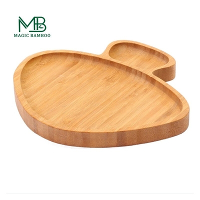 Individuelle Designs Saugplatte für Kleinkinder Multifunktions Bambus Baby Dinner Tray