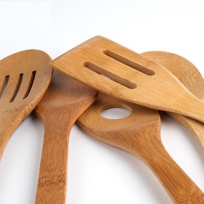 5 Stück Bio-Küchengerät Bambus Spatula Set zum Kochen OEM
