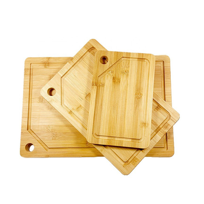 Hochfristige und nachhaltige Bambus-Schnittplatten-Sets mit Ständer L 45X30X1,9CM