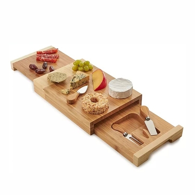 Personalisiertes Bambus-Schnittbrett mit Gravur Käse-Deli-Brett