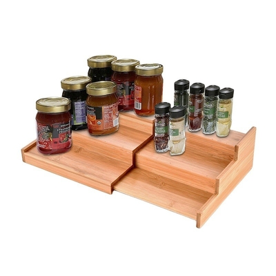 Nachhaltiges Bamboo Gewürzregal Display Regal Küchenschrank Organisator Lagerhalter