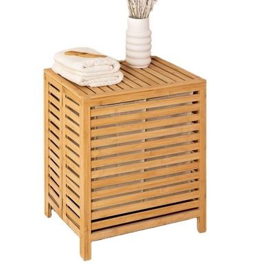 Klappbares Bamboo Badezimmer Rattan Lagerung Waschbeutel Kleidungskorb
