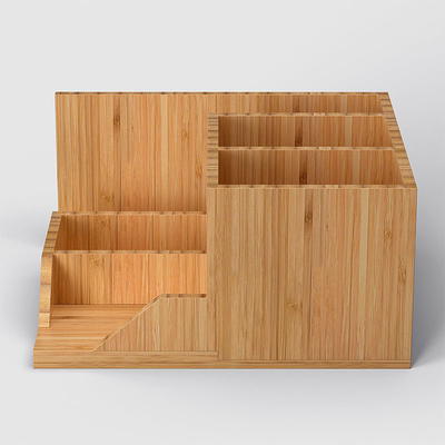 20x18x10cm Bambus Schreibtischorganisierer Stifthalter für Bürobedarf