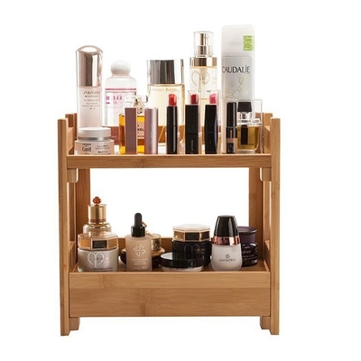 Massivbamboo 2 Stufen Stehregal für Küche und Badezimmer 3L Kapazität nachhaltig