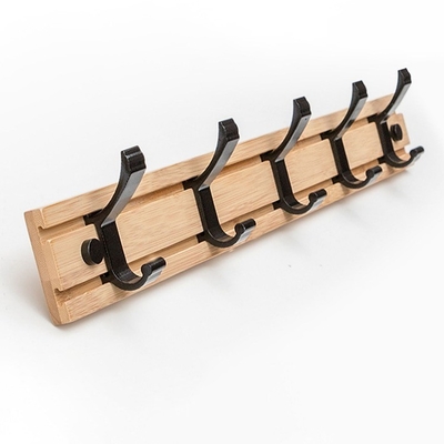Anpassungshook Menge Massiv Bambus Wand Hängen Haken für Wohnzimmer Organisation