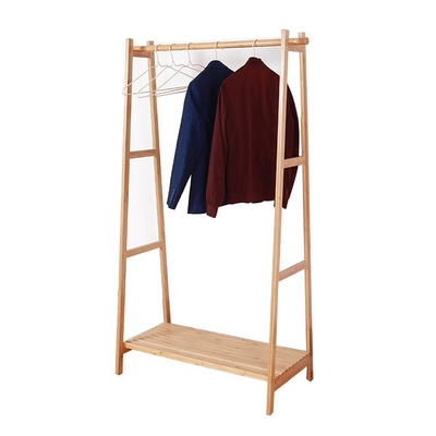 Umweltfreundliche Rechteck-Bamboo-Lagerhalter Hanger-Stand für Schlafzimmer-Organisation