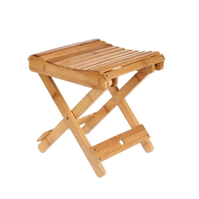 Modernes Design Erwachsene Kinder Tragbare Klapphocker aus natürlichem Bambus für den Außenbereich