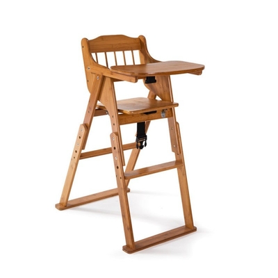 3 Gänge Höhenverstellbar Klappbarer Baby-Kindersitz für Highchair und Bambus
