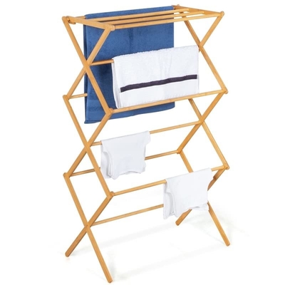 Platzersparnis 120*50*150cm Bambusacordeon Kleidung Trockner Trocknungsregal für Kleidung