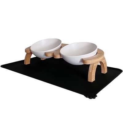 Wasserdicht, rutschfeste Silikonmatte mit Neigungswinkel, für Haustiere 39,8 x 18,29 x 11,2 cm